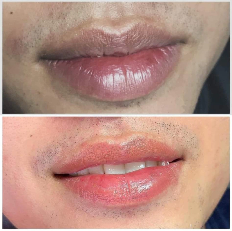 Đàn ông xăm môi