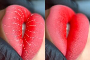 Màu môi đỏ cherry hot 2026 hợp da trắng sáng